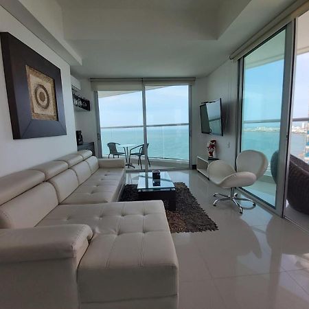 Palmetto Eliptic Luxury Beachfront Apartment Bocagrande Cartagena Bagian luar foto